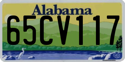AL license plate 65CV117