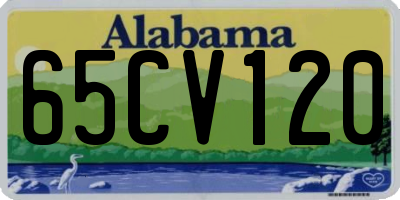 AL license plate 65CV120