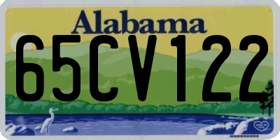 AL license plate 65CV122