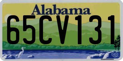 AL license plate 65CV131