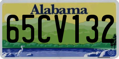AL license plate 65CV132