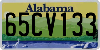 AL license plate 65CV133