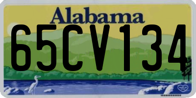 AL license plate 65CV134