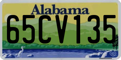 AL license plate 65CV135