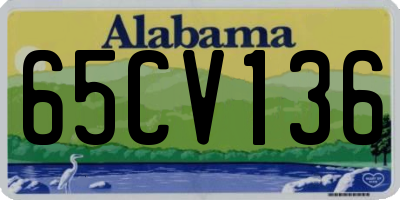 AL license plate 65CV136