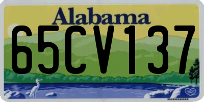 AL license plate 65CV137