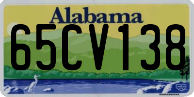 AL license plate 65CV138