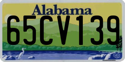AL license plate 65CV139