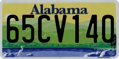 AL license plate 65CV140