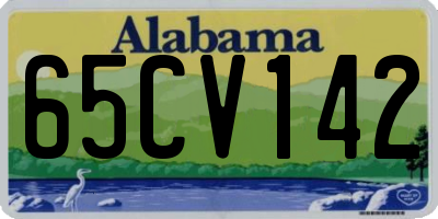 AL license plate 65CV142