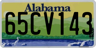 AL license plate 65CV143