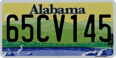 AL license plate 65CV145