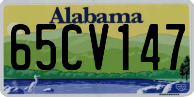 AL license plate 65CV147