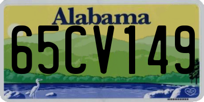 AL license plate 65CV149