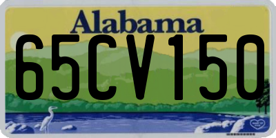 AL license plate 65CV150