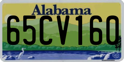 AL license plate 65CV160