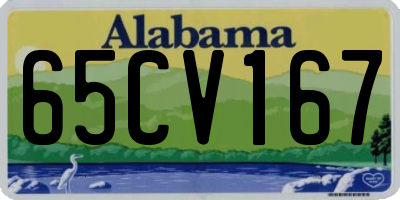 AL license plate 65CV167