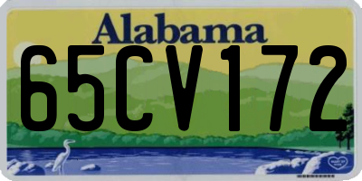 AL license plate 65CV172