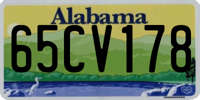 AL license plate 65CV178