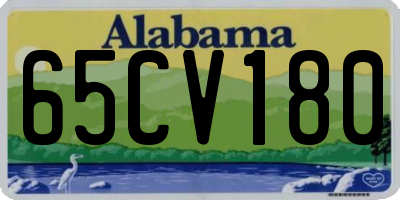 AL license plate 65CV180