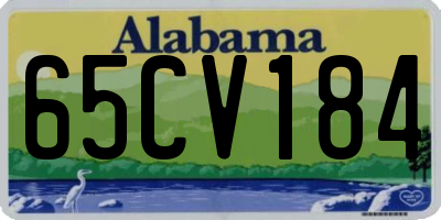 AL license plate 65CV184