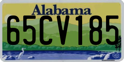 AL license plate 65CV185