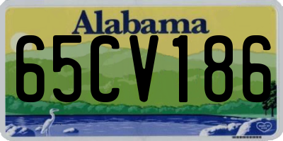 AL license plate 65CV186