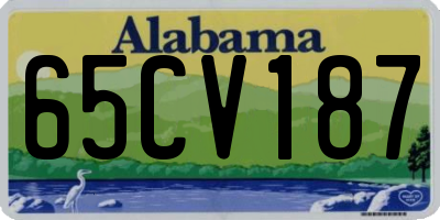 AL license plate 65CV187
