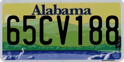 AL license plate 65CV188