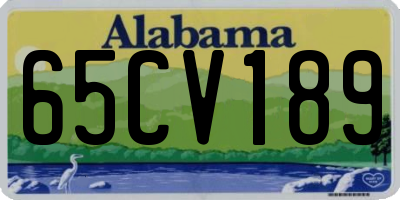 AL license plate 65CV189