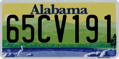 AL license plate 65CV191