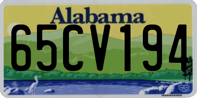 AL license plate 65CV194