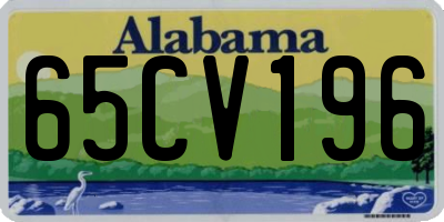 AL license plate 65CV196