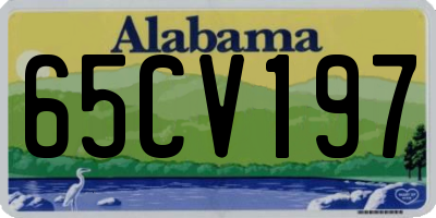 AL license plate 65CV197