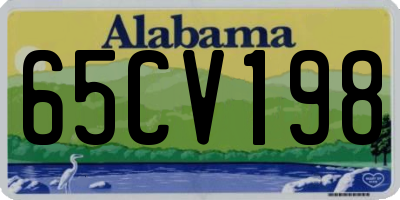 AL license plate 65CV198