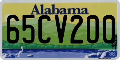 AL license plate 65CV200
