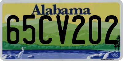 AL license plate 65CV202