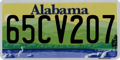 AL license plate 65CV207