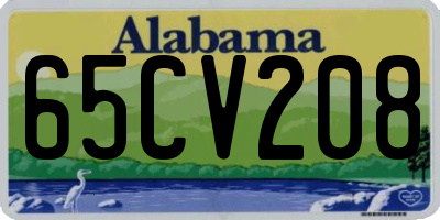 AL license plate 65CV208