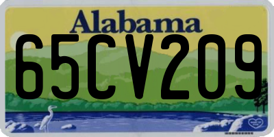 AL license plate 65CV209