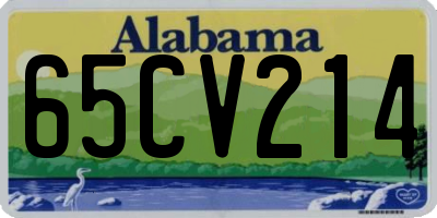 AL license plate 65CV214