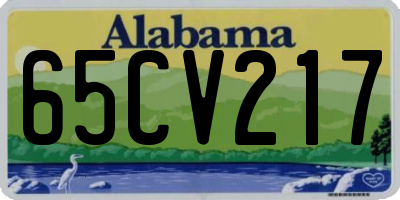 AL license plate 65CV217