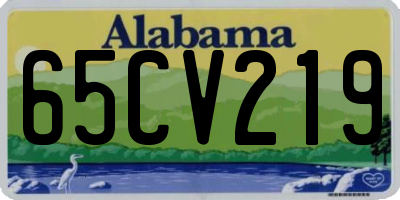 AL license plate 65CV219