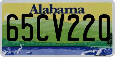 AL license plate 65CV220