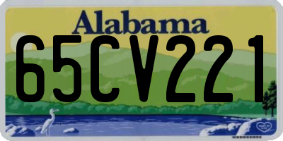 AL license plate 65CV221