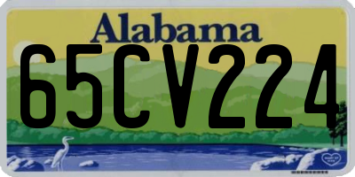 AL license plate 65CV224
