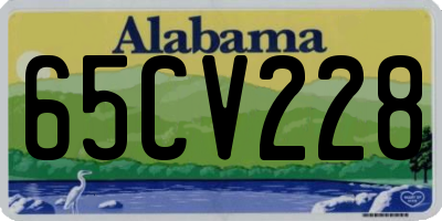 AL license plate 65CV228