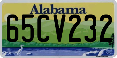 AL license plate 65CV232