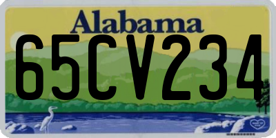 AL license plate 65CV234
