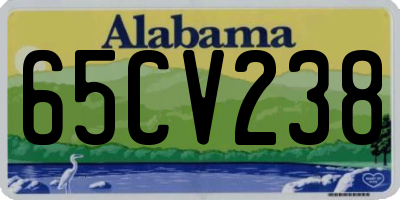 AL license plate 65CV238